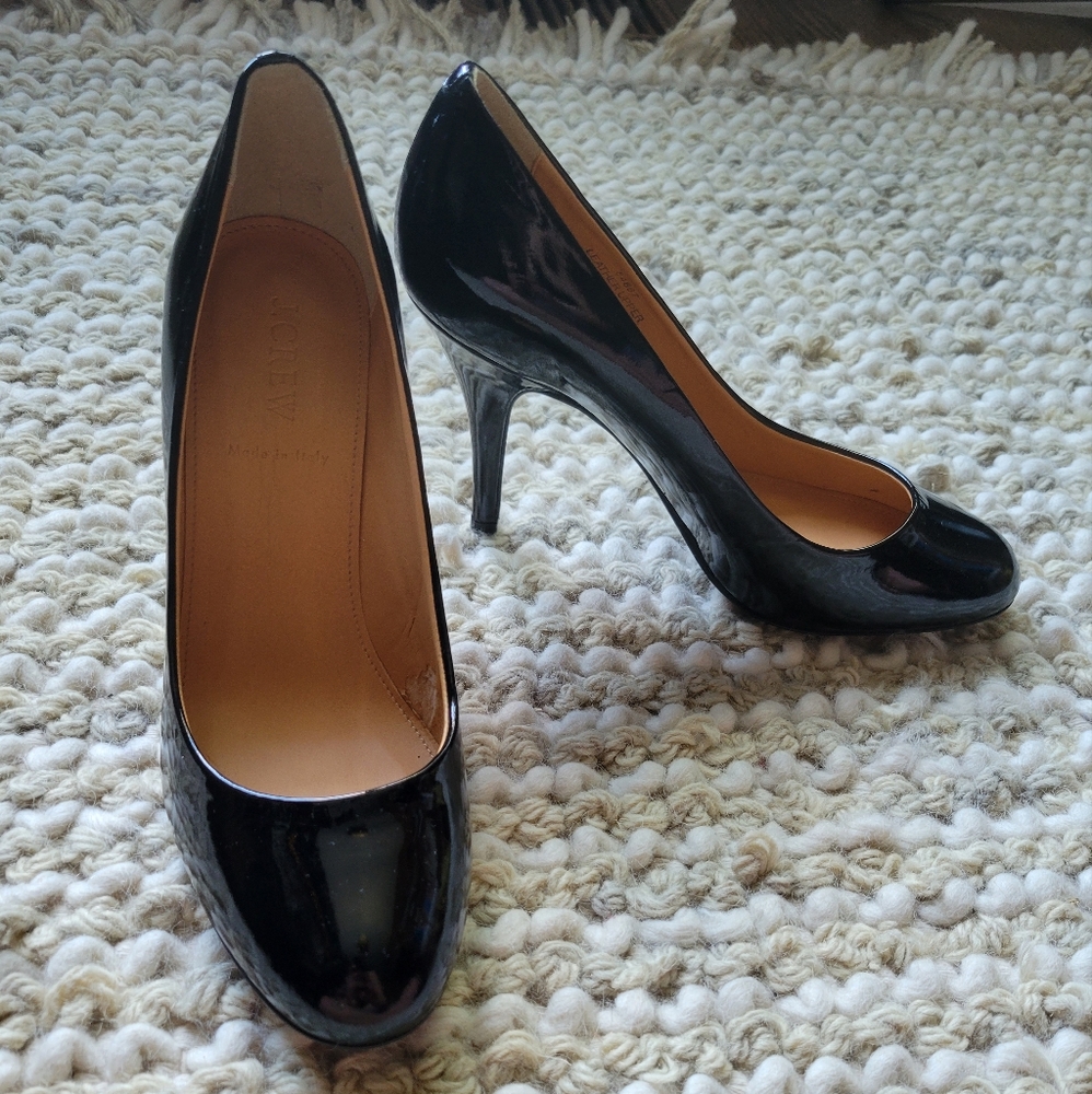 Black Patent Leather J. Crew Pumps